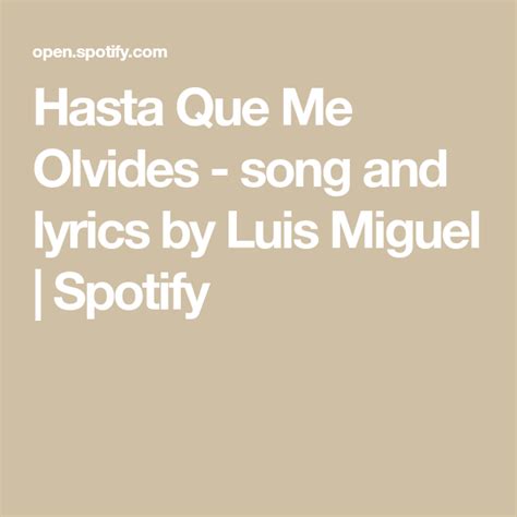 luis miguel songs lyrics